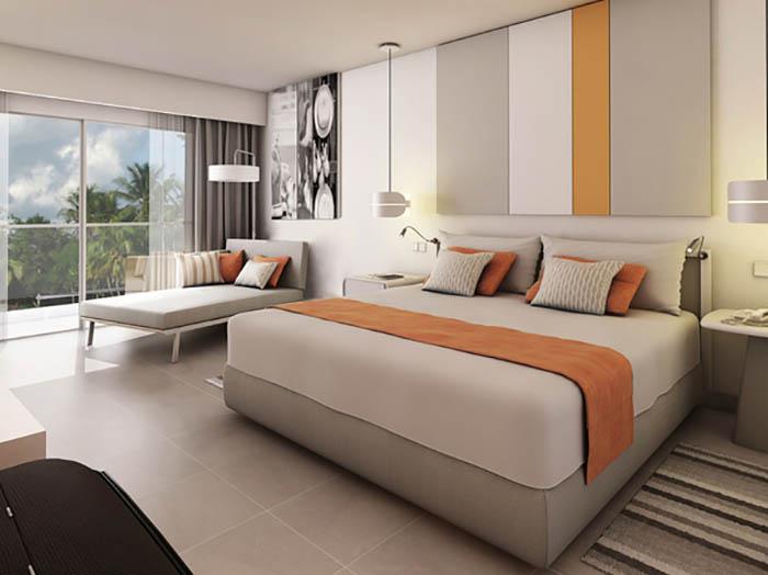 Les chambres se distinguent par leur confort et leur décor combinant le blanc et les couleurs vives.