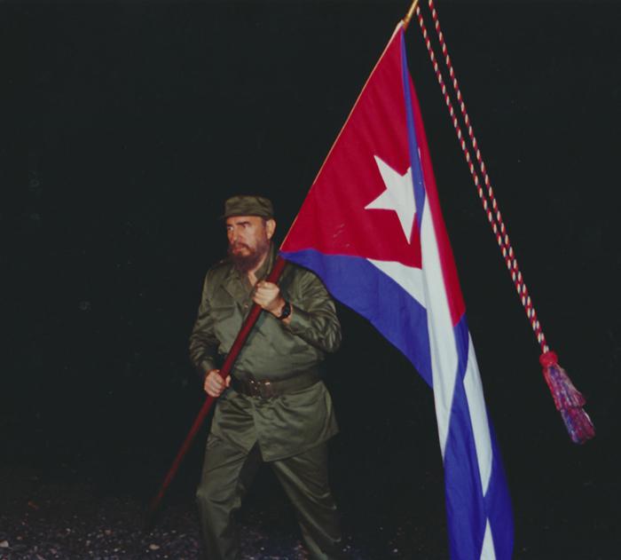 Hommage à José Marti et à Maximo Gomez à Playita de Cajobabo.